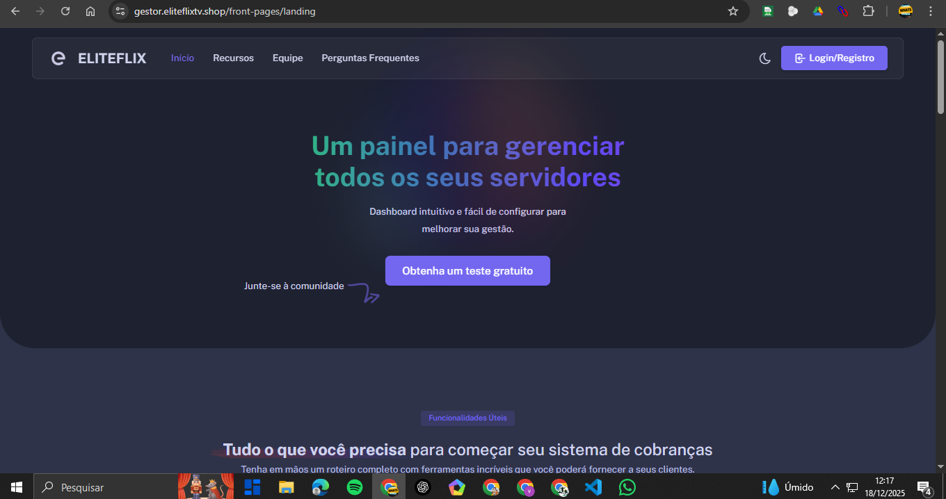 Configuração de Canais